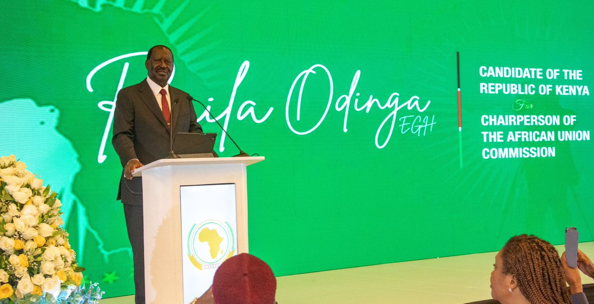 Former Prime Minister Raila Odinga Odinga Launches Bold Bid for AU Commission Chair in Addis Ababa