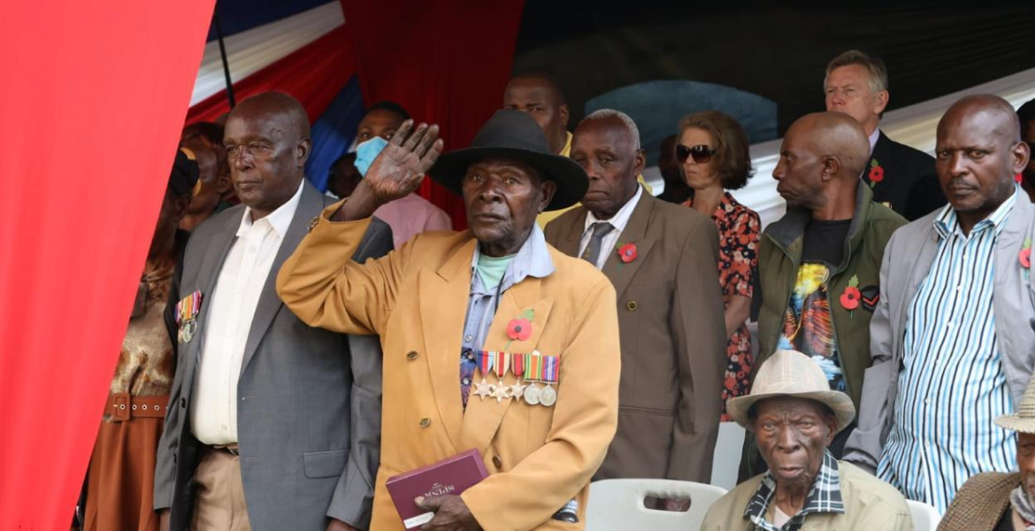 Some of the Awarded Veterans British Recognition Ceremony Honours Kenyan World War II Veterans