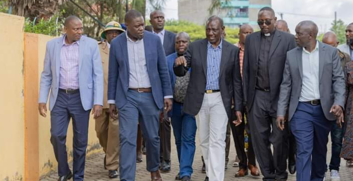 President William Ruto and Governor Johnson Sakaja Ruto, Gachagua Hold Separate Sunday Services in Nairobi and Kajiado