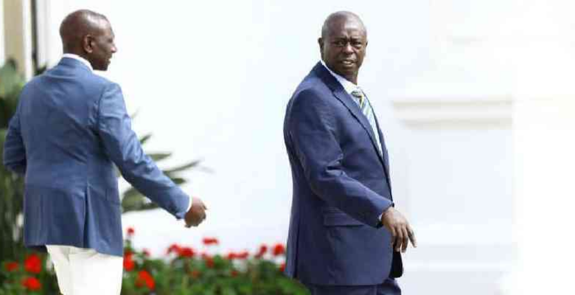 President William Ruto and Former Deputy President Rigathi Gachagua Gachagua Challenges Ruto to Deliver on Campaign Promises