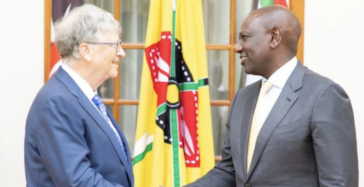 President William Ruto and co-chair of the Bill & Melinda Gates Foundation Bill Gates Kenya Court Stops Legal Immunities for Bill and Melinda Gates Foundation