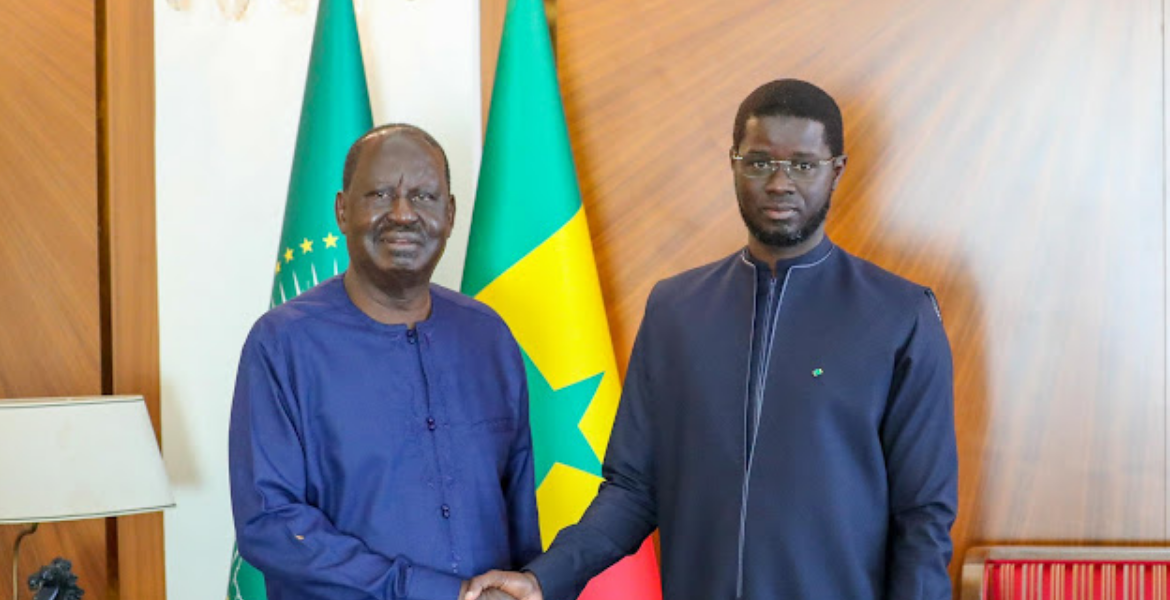 Former Prime Minister Raila Odinga and Senegalese President Bassirou Diomaye Faye Odinga Intensifies AUC Campaigns in West Africa