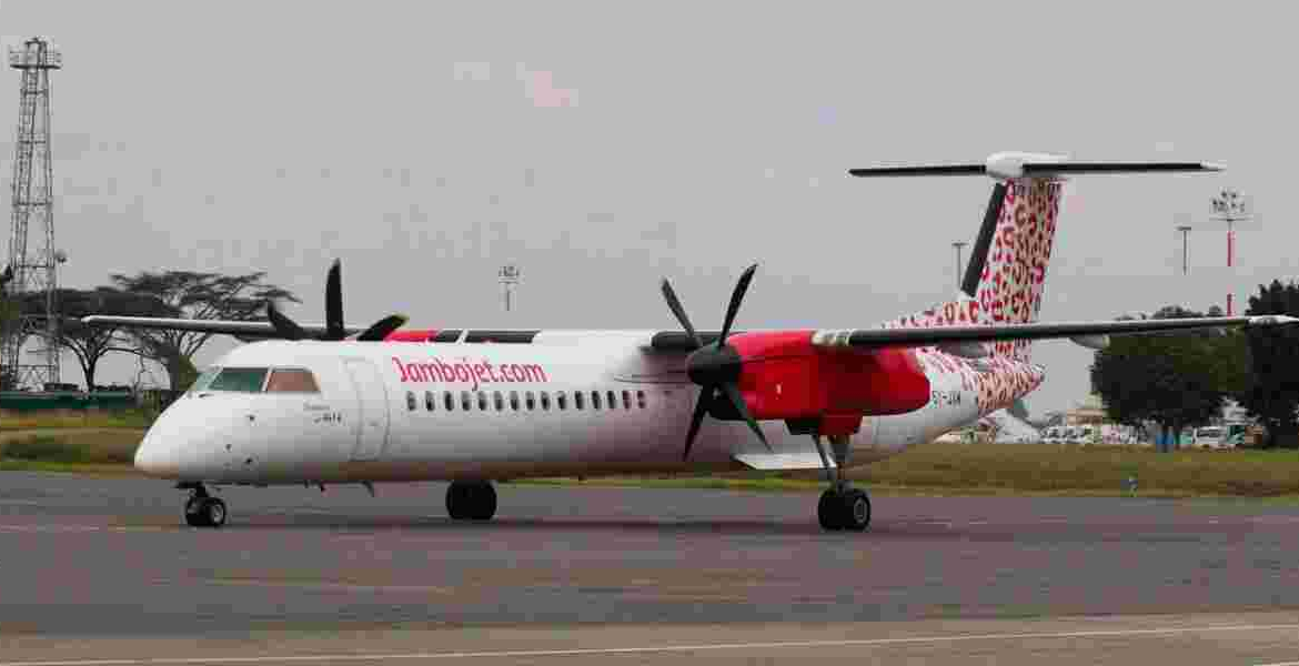 Jambojet Aircraft Jambojet Aircraft Rolls Off Ramp, Sustains Damage During Overnight Maintenance