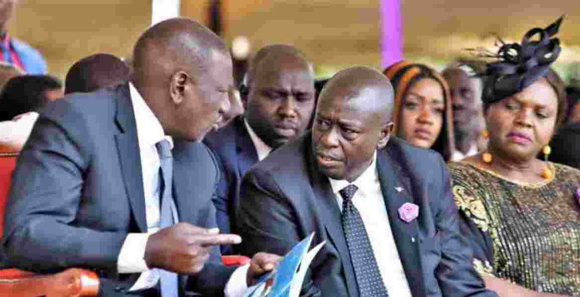 President William Ruto and Former Deputy President Rigathi Gachagua Gachagua Promises to Reveal Ruto's True Colours to Kenyans