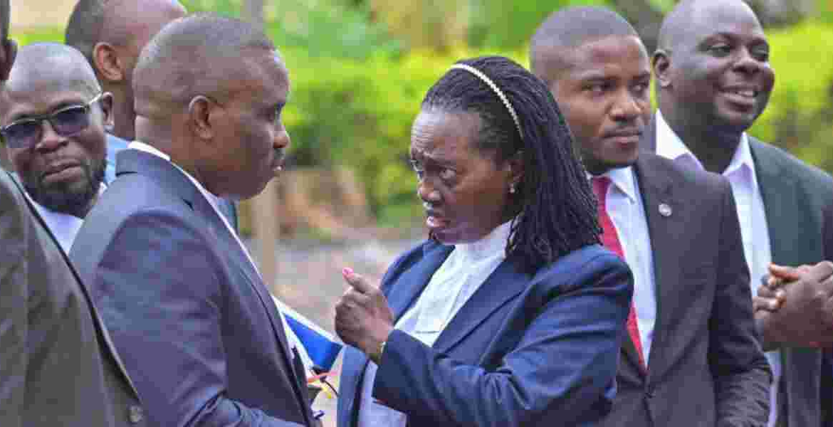 Narc Kenya Leader Martha Karua Karua and Besigye's Legal Team Denied Entry at Judiciary HQ