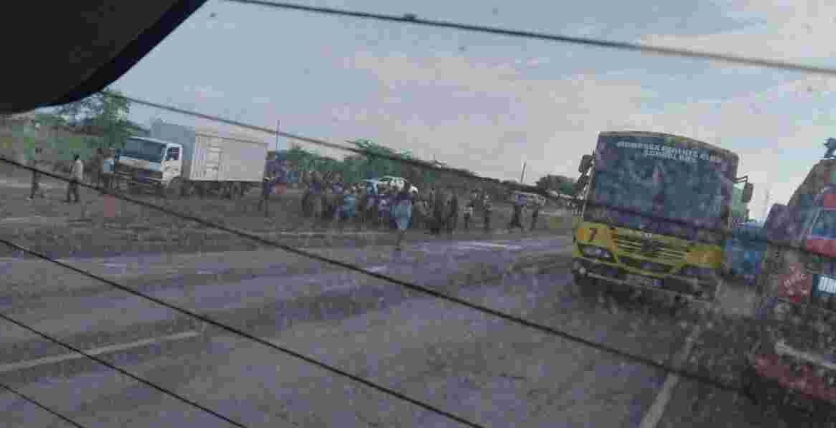 The Scene of the Accident in Mariakani, Kilifi County Tragic Accident on Mombasa Highway Claims Lives of Dutch Tourists