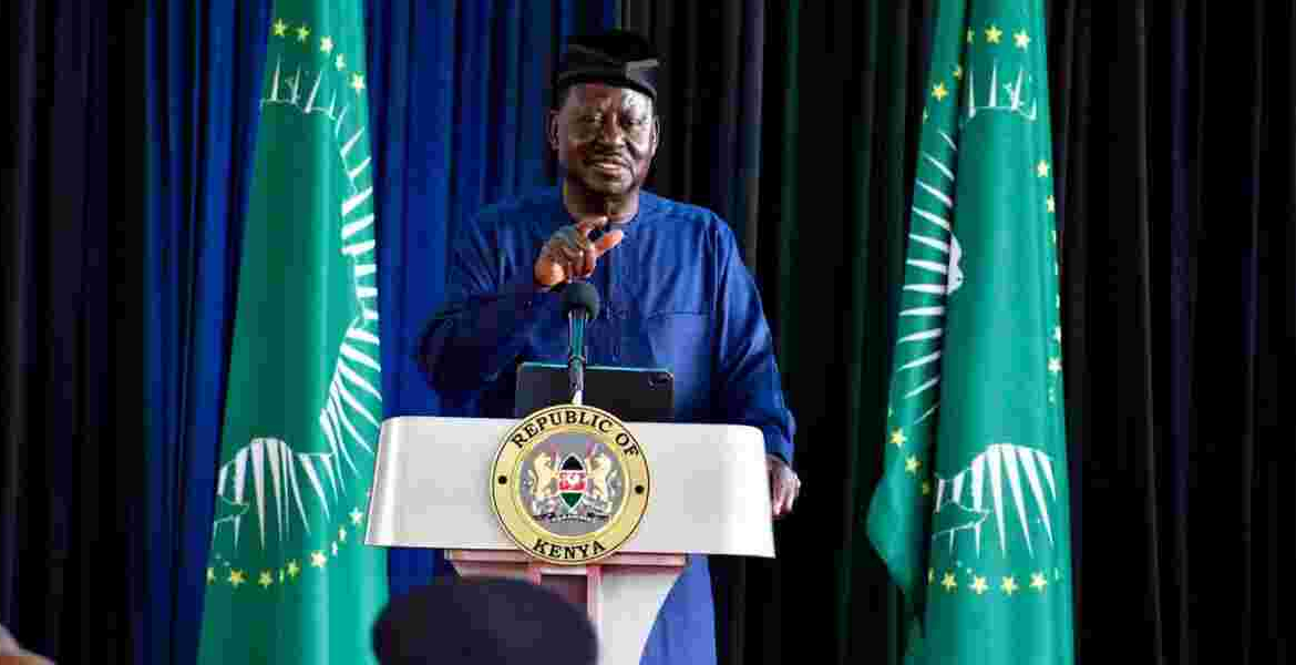Former Prime Minister Raila Odinga Raila Odinga Champions African Unity and Vision 2063 in AU Debate