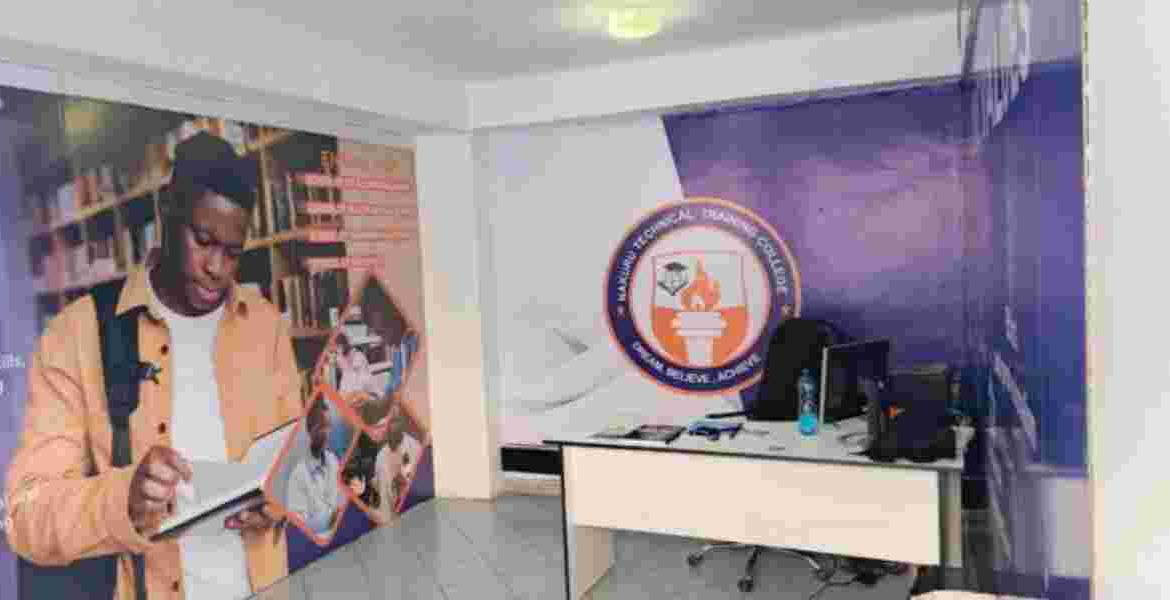 The Alleged Office of the Director at the Institution Fraudulent Nakuru Technical College Shut Down After Exploiting Students