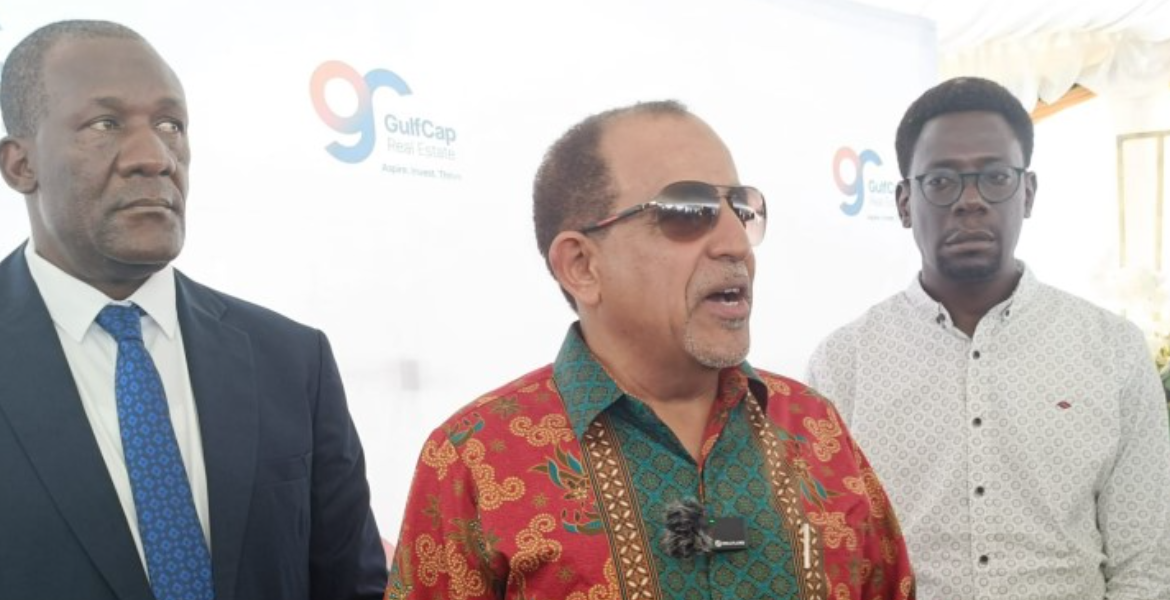 Kisumu City manager Abala Wanga, GulfCap Real Estate Chairman Suleiman Shabal and GulfCap Real Estate CEO Chris Ochieng Kenya's Largest Mixed-Use Project 'LV Marina' Launches in Kisumu with Sh120B Investment