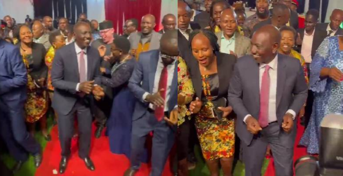 President William Ruto President Ruto Dances 'Kasongo' at Kisii State Lodge New Year Celebration