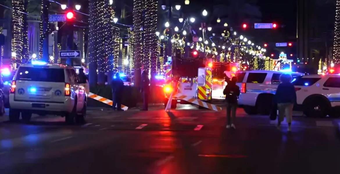 Police Crime Scene 10 Killed as Truck Driver Deliberately Crashes Through French Quarter Crowd in New Orleans