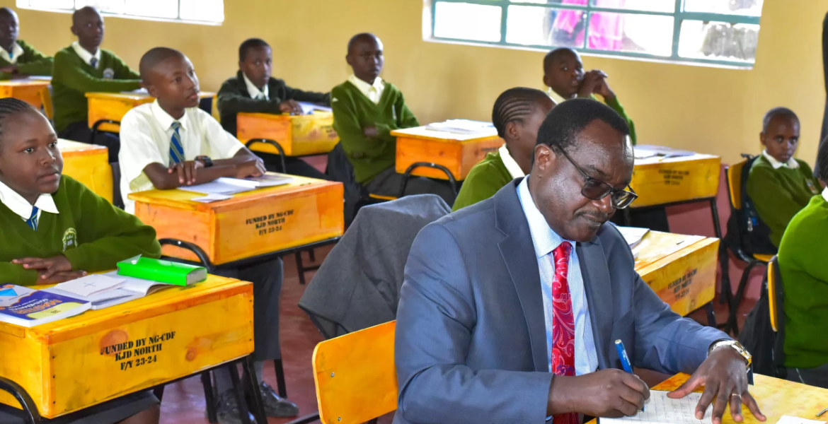 Education Cabinet Secretary Julius Ogamba CBC Grade 9 Rollout Faces Classroom, Teacher Shortages
