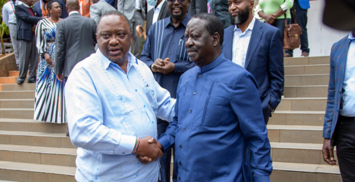 Former President Uhuru Kenyatta and ODM Leader Raila Odinga Odinga, Kenyatta Allies Dominate Principal Secretary Shortlist
