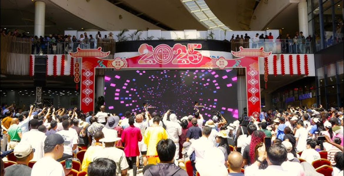 Chinese New Year Celebration Hundreds Gather at Nairobi's Two Rivers Mall for Chinese New Year Celebration