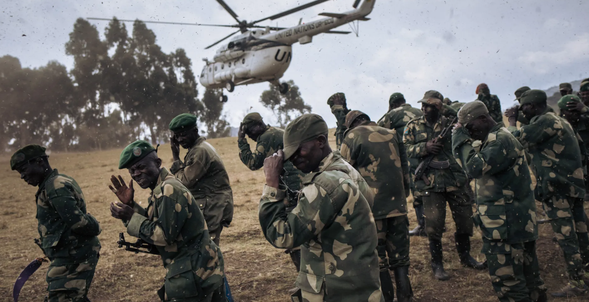 Congolese Army Soldiers DRC Conflict Threatens Raila's AUC Ambitions