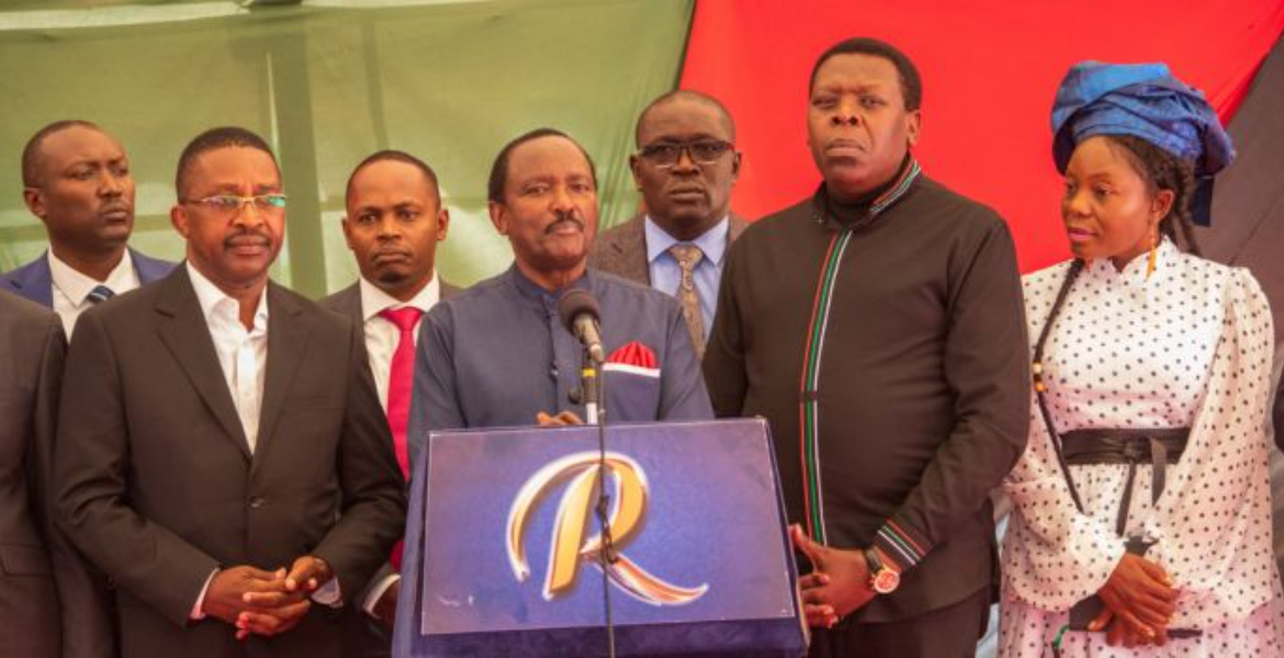 Wiper Leader Kalonzo Musyoka and Former DP Rigathi Gachagua Kalonzo Calls Azimio Meeting After Court Affirms Coalition's Majority Status