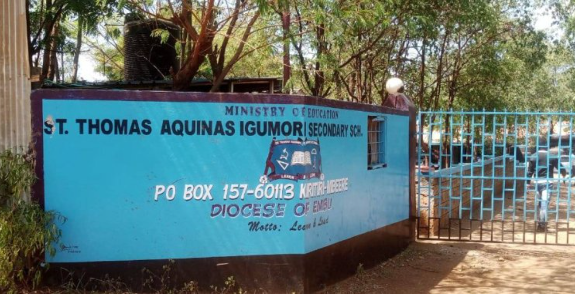 St. Thomas Aquinas Igumori Secondary School Food Poisoning Incident at Embu School Contained, All Students Stable