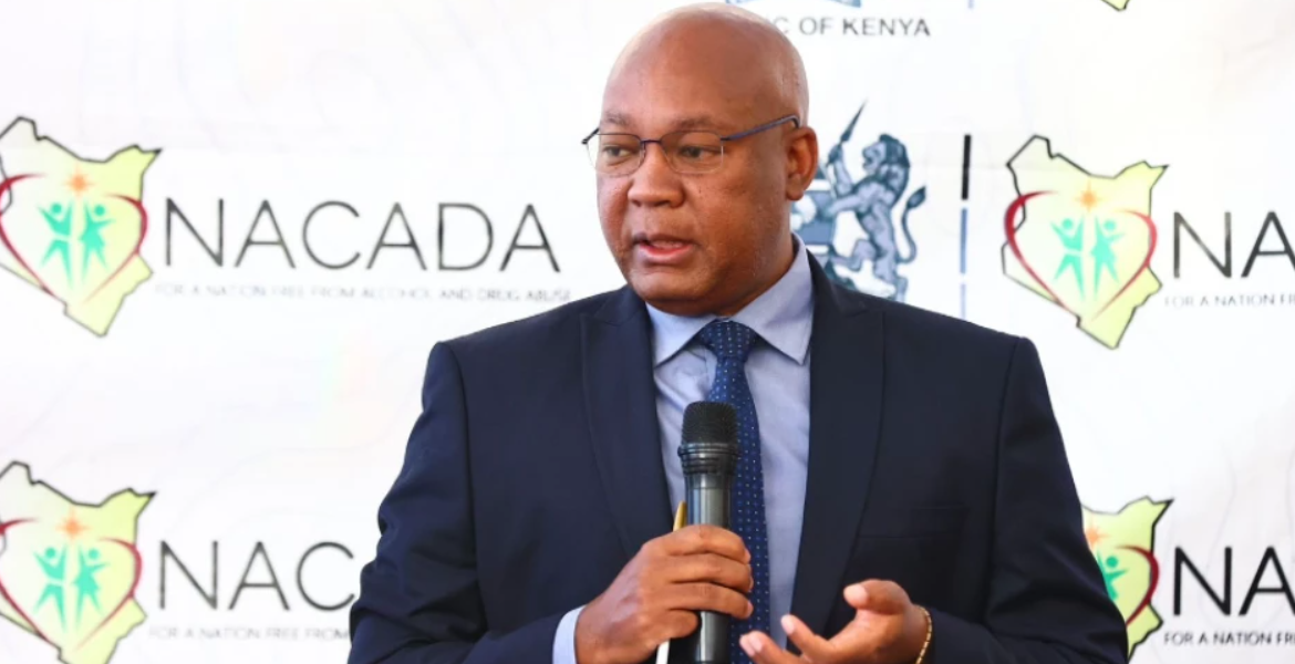 NACADA's Director of Research, Standards, and Licensing, John Muteti Majority of Kenyan University Students Get Drugs Through Friends, Lecturers