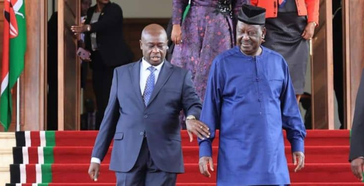Former Deputy President Rigathi Gachagua and Former Prime Minister Raila Odinga Gachagua Endorses Rival Odinga for African Union Commission Chair