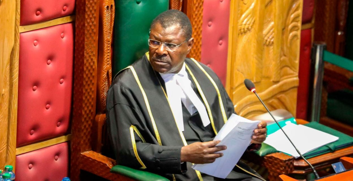 Speaker Moses Masika Wetang'ula National Assembly Dismisses Censure Motion Against Moses Wetang'ula