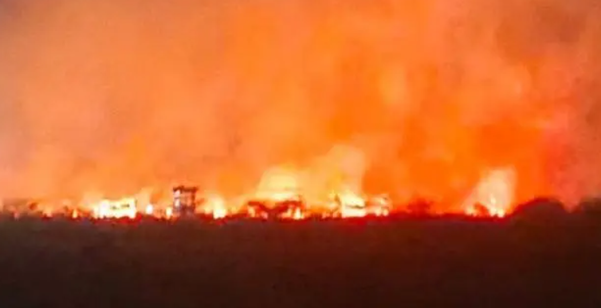 JKIA on Fire Fire Outbreak on JKIA land