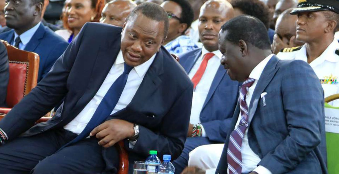 Former President Uhuru Kenyatta and Raila Odinga How Uhuru, Raila's Political Moves Could Shape Kenya's 2027 Presidential Race