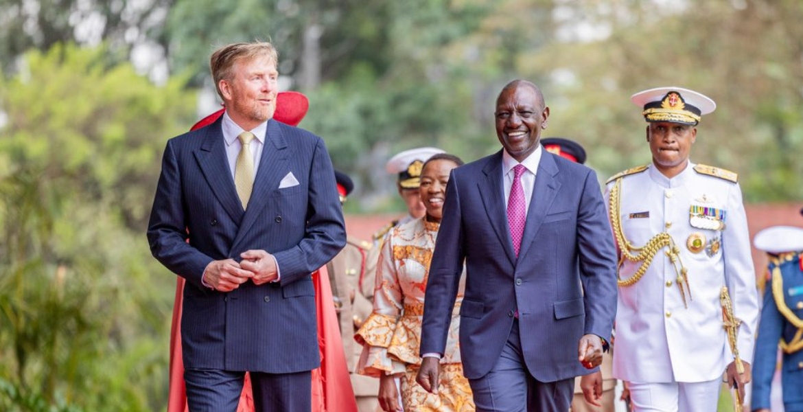 President William Ruto and King Willem-Alexander Netherlands Royal Couple Explores Kenya's Horticultural Sector in Naivasha Visit