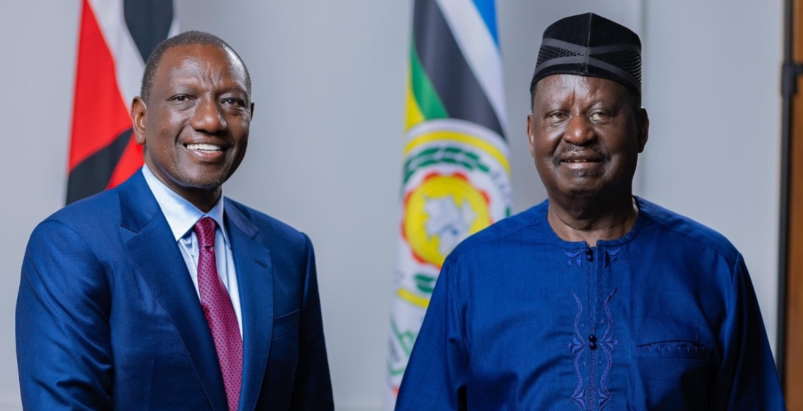 President William Ruto and Former Prime Minister Raila Odinga NIS Warns of Impeachment Plot Following Ruto-Raila Power Deal