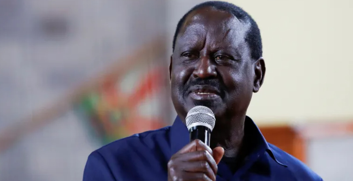 Former Prime Minister Raila Odinga Raila: ODM Will Contest 2027 Presidency