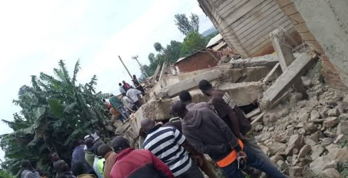 Collapsed Building in Kisii Four-Story Building Collapses in Kisii, Rescue Operations Underway