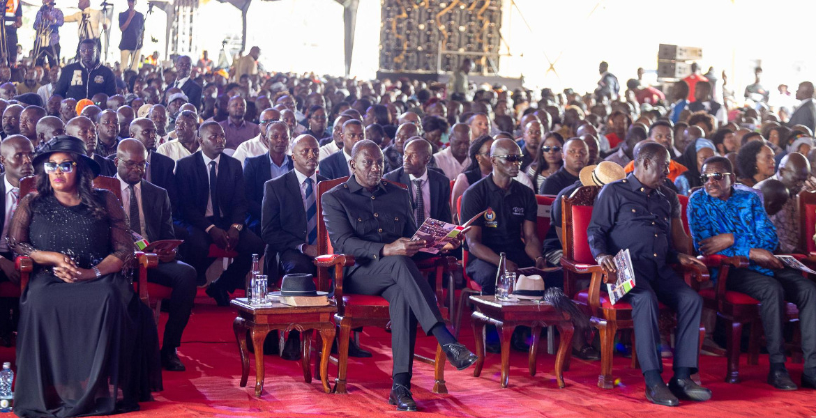 President William Ruto, Raila Odinga and Other Leaders President Ruto Takes Firm Stance Against ODM Dissent Over Unity Pact
