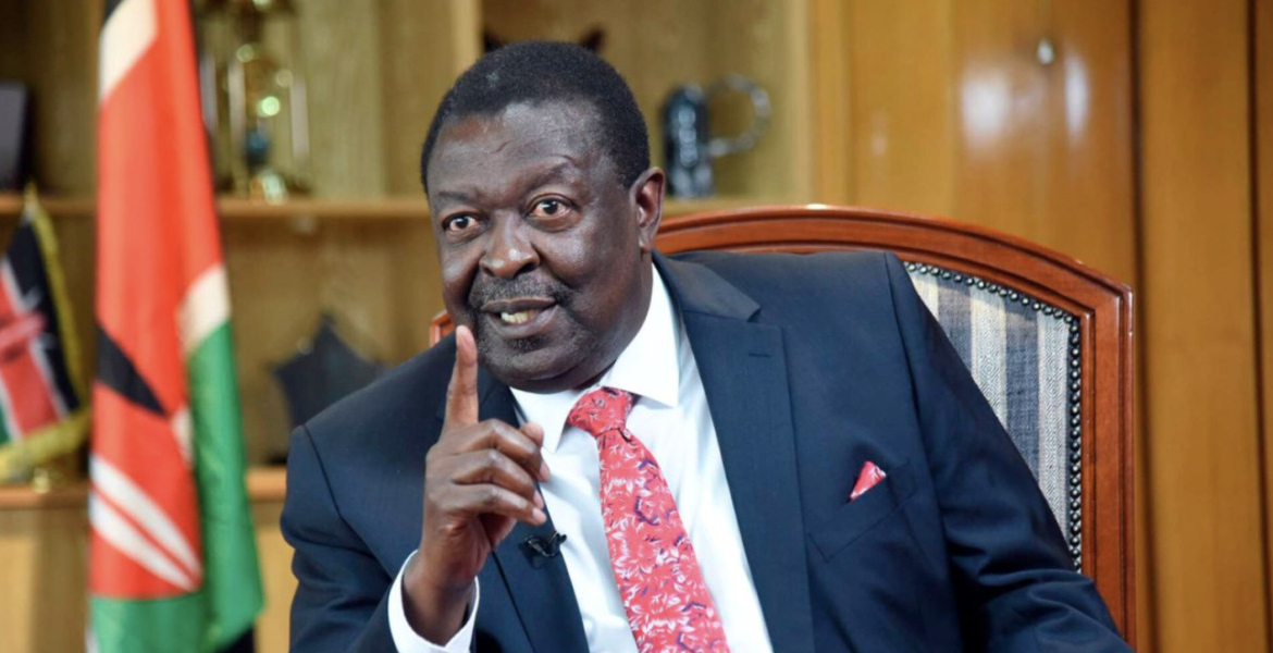 Prime Cabinet Secretary Musalia Mudavadi Mudavadi Takes Interim Charge of Public Service as Muturi Departs