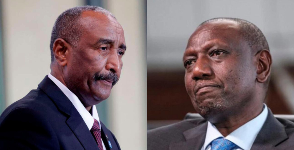 Abdel Fattah al-Burhan, Sudan's Military Leader and President William Ruto Sudan Rebuffs Ruto: Import Restrictions on Kenyan Goods Remain Unchanged