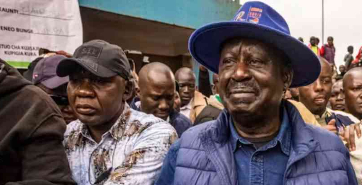 Former Prime Minister Raila Odinga With his Long Time Aide George Oduor Raila's Bodyguard George Oduor is Dead