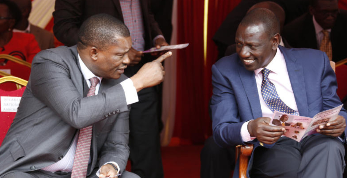 ormer Public Service Cabinet Secretary Justin Muturi and President William Ruto Justin Muturi Brands President Ruto 'Irredeemably Corrupt' and Unfit for Office