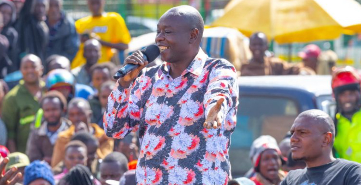 Former Deputy President Rigathi Gachagua Gachagua Alleges President Ruto's Administration Involved in International Corruption Schemes