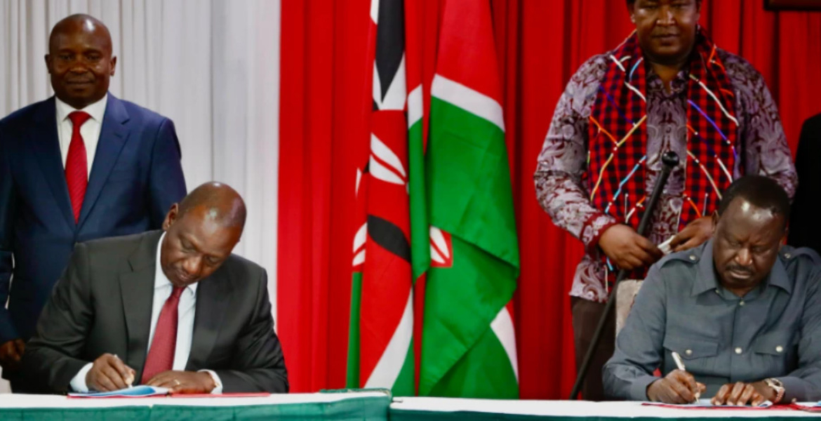 President William Ruto and Former Prime Minister Raila Odinga Political Rift Deepens as ODM Leaders Accuse Ruto Government of Undermining Devolution