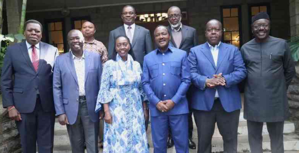 Wiper Democratic Movement Party Leader Kalonzo Musyoka, Fred Matiang'i, Martha Karua, Rigathi Gachagua, Eugene Wamalwa,Mukhisa Kituyi, Justine Muturi, Mithika Linturi Gachagua, Karua, Kalonzo, and Matiang’i Lead Coalition Against Ruto