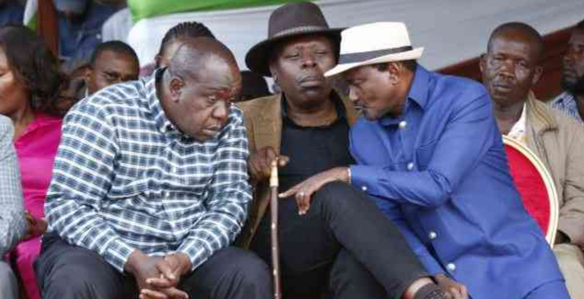 Former Interior CS Fred Matiangi, Eugene Wamalwa and Wiper Leader Kalonzo Musyoka Opposition Leaders Unite at Gachagua’s Home to Challenge Ruto Ahead of 2027