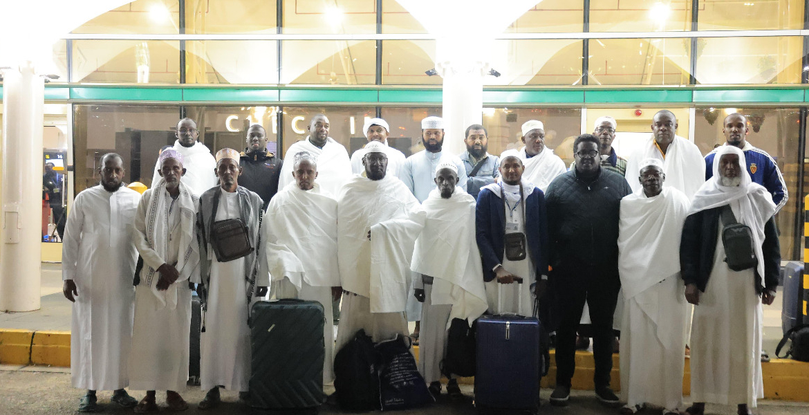 A group of Imams Headed for Hajj at Mecca, Saudi Arabia Nairobi Imams Embark on Hajj Pilgrimage Supported by Governor Sakaja