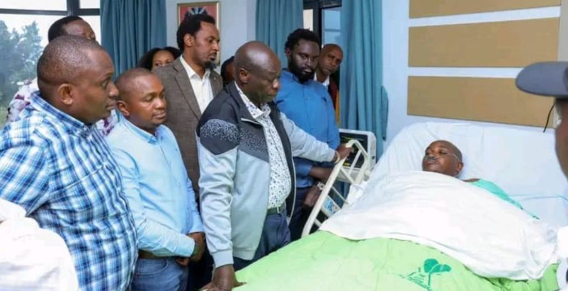 Former Deputy President Rigathi Gachagua and Other Political Leaders Visit Juja MP George Koimburi Gachagua Alleges Juja MP Koimburi Was Tortured by Professionals