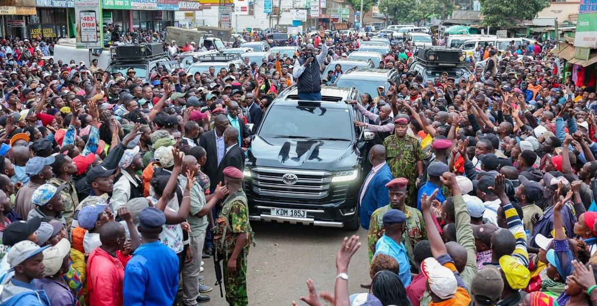 Former Deputy President Rigathi Gachagua Gachagua Ramps Up Political Outreach in Kikuyu and Dagoretti South