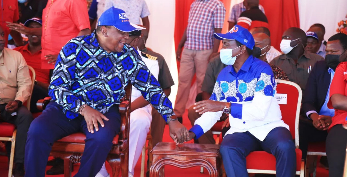 Former President Uhuru Kenyatta and Wiper Leader Kalonzo Musyoka Uhuru Restores Control Over Jubilee as Kalonzo Rebrands Wiper