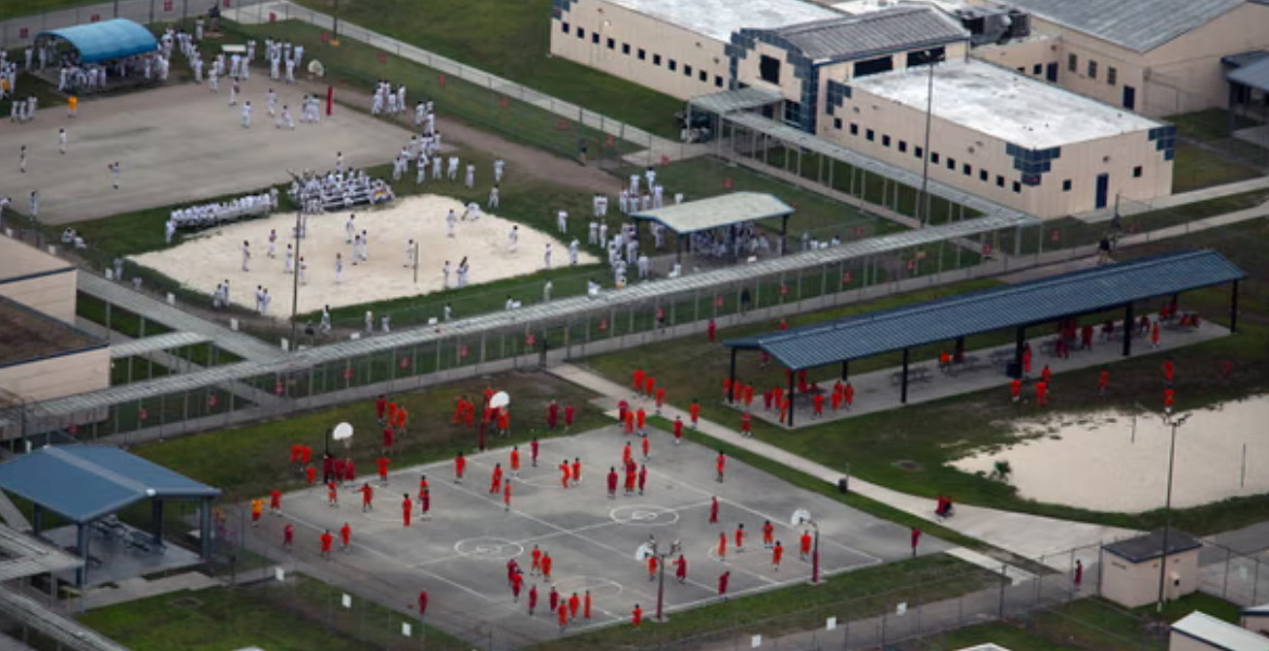 Krome Detention Center in Miami, Florida Miami ICE Facility Accused of Forcing Migrants to Kneel While Eating
