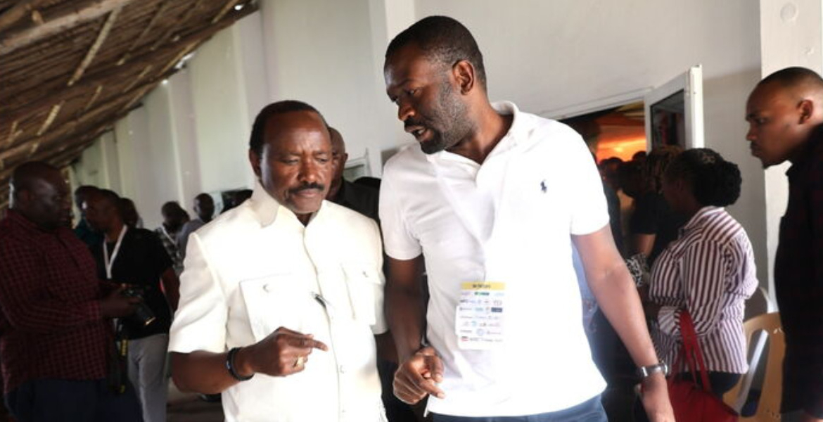 Wiper Party leader Kalonzo Musyoka and ODM Secretary General Edwin Sifuna Kalonzo Hints at Political Alliance with Sifuna Following Recent Meeting