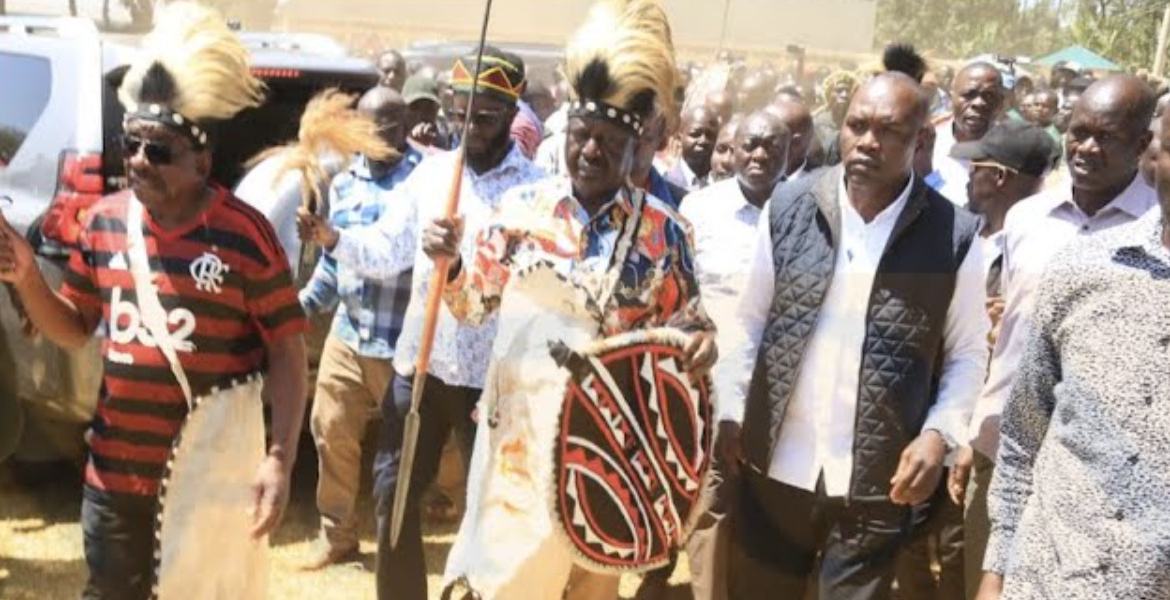 Former Prime Minister Raila Odinga (right) Accompanied by Siaya Governor James Orengo (left) “Jowi! Jowi!”: The Sacred Cry That Marked Raila Odinga’s Final Farewell