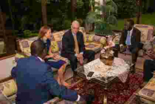 Raila Hosts Former US Ambassador Mark Bellamy