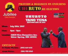 Diaspora with Uhuruto Tano Tena Forum in Silver Spring, MD: Sat, July 29th