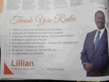 Kenyan Woman Buys Sh400,000 Newspaper Space to Praise Raila