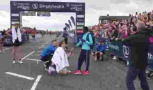 Kenyan Athlete Magdalyn Masai's New Zealand Boyfriend Proposes to Her at Marathon Finish Line in the UK